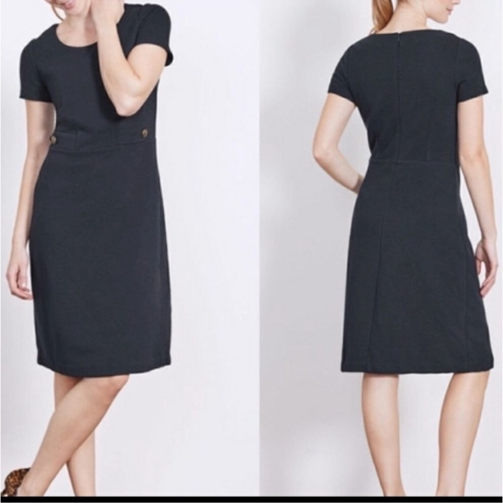 Boden Cordelia Ottoman Nautical Navy Blue Dress 8R